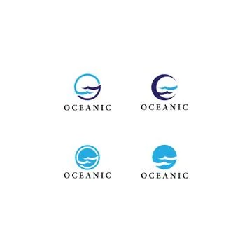 Ocean logo vector Stock Illustration