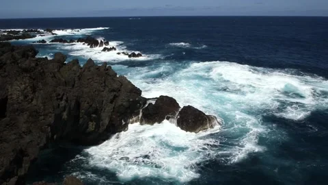 Ocean in Madeira Stock Footage 142129934