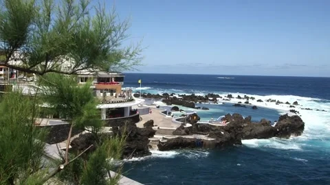 Ocean in Madeira Stock Footage 142130315