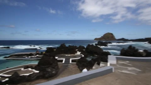 Ocean in Madeira Stock Footage 142130345