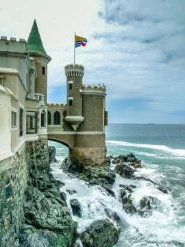 Ocean Meets Castle Foto stock