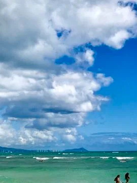 Ocean meets the sky Stock Photos