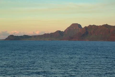 Ocean Mountains Sky Stock Photos