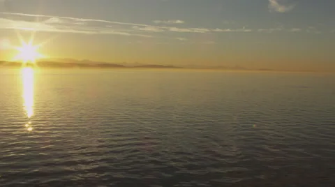 Ocean Mountains Sunset Video stock 46973752