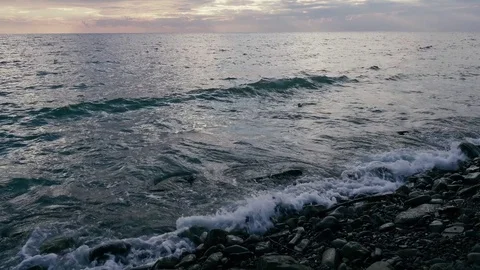The ocean with a moving camera Video stock 81401155
