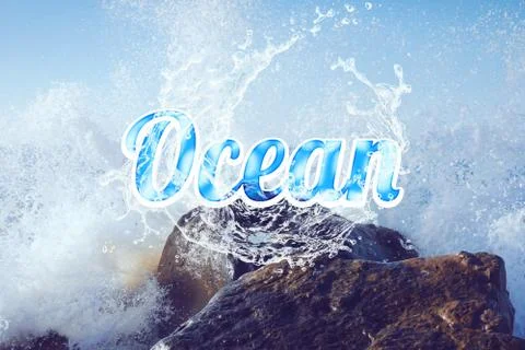 Ocean Nature Background 스톡 일러스트