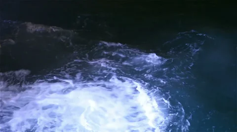 Ocean at night Stock Footage 35524641