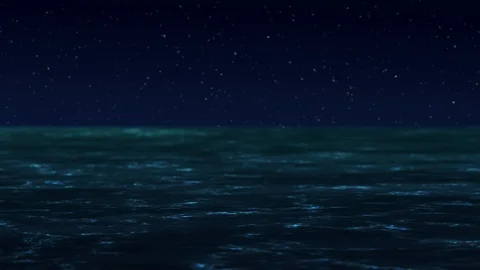 Ocean at night 動画素材 105062234