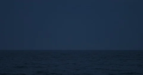 Ocean At Night Stock Footage 128388911