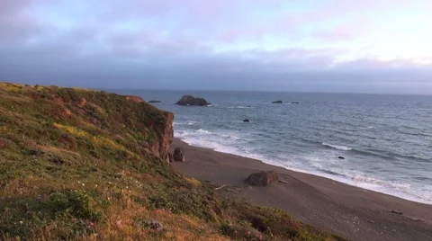 Ocean North Coast Stock Footage 51024410