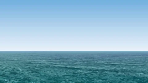 Ocean open water peace landscape Stock Footage 98681504