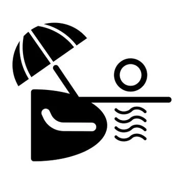 Ocean or sea beach, vector. Black and white vector illustration of sea shore イラスト素材