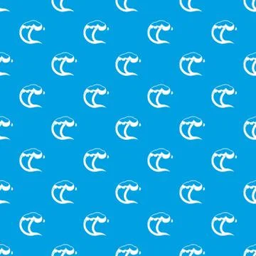 Ocean or sea wave pattern seamless blue 스톡 일러스트