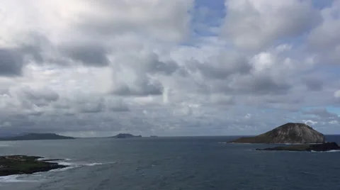 Ocean overlook time lapse Stock Footage 68658622