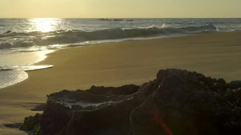 Ocean pacific sunset in mexico Vidéo 46147950