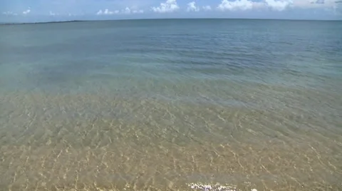 Ocean pan down Stock Footage 30986474