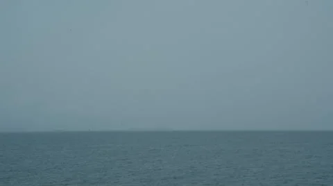 Ocean with Parasailing in Disance Stock Footage 46628883