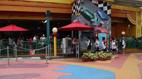 Ocean Park is one of the largest parks in the world, Hong Kong Stock Footage 50597067