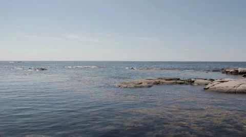 The Ocean at Peggy's Cove Stock Footage 11880436
