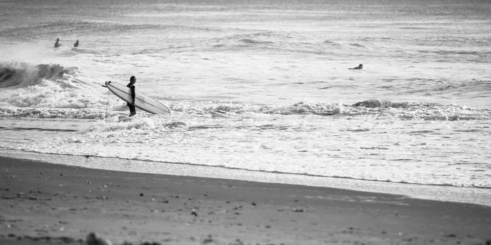 Into the ocean Stock Photos