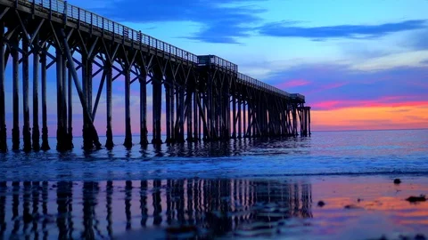 Ocean Pier Sunset 動画素材 89375159