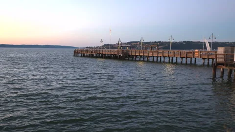 Ocean pier at sunset 動画素材 203967901