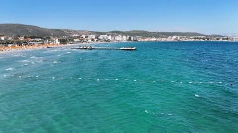 Ocean pier view Stock Photos
