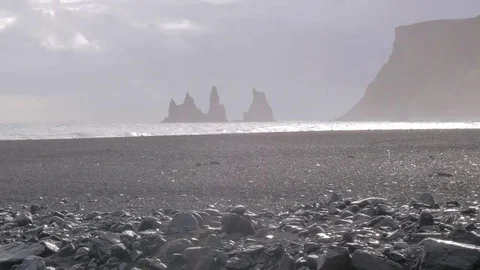 Ocean Pillars at Vik Stock Footage 82008468