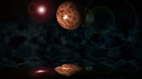 Ocean planet space Video stock 35882235