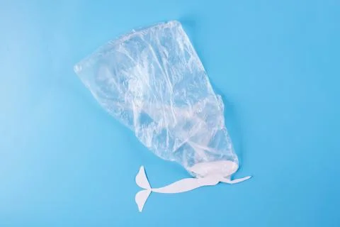 Ocean plastic pollution issue. Foto stock