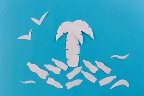 Ocean pollution concept Foto stock