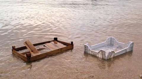 Ocean pollution Stock Footage 126093394