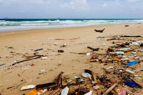 Ocean pollution, plastic problem, oceans Stock Photos