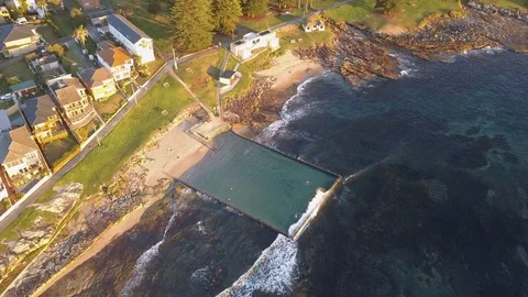 Ocean Pool Stock Footage 79908305