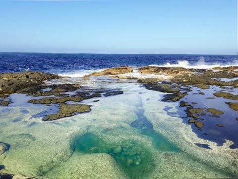 Ocean-pools-Lanzarote Foto stock