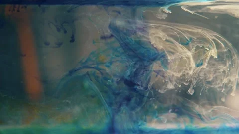 Ocean Pulse – Blue Ink Flow Underwater Stock Footage 319439076