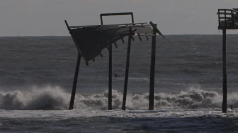 Ocean Pylon Video stock 45801316