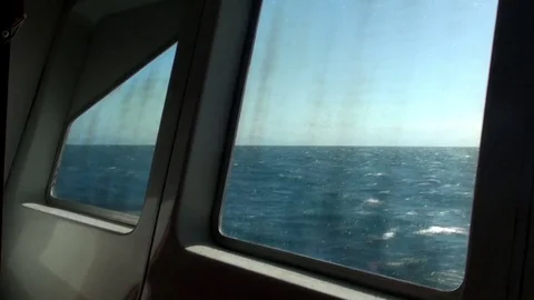 Ocean, recorded from a ship Stock Footage 74015153