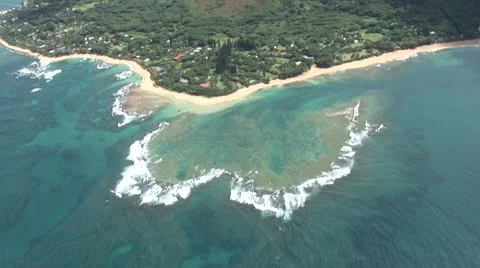 Ocean Reef Aerial Vídeo Stock 5295404