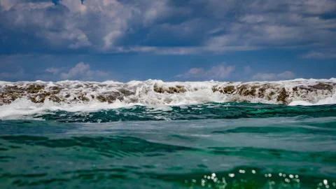 Ocean Reef Clouds Stock Photos