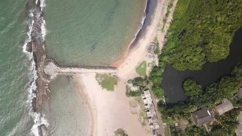 Ocean reef with a watch point Stock Photos