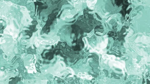 Ocean Ripple – Animated Fluid Motion in Teal &amp; Black Stock Footage 310641903