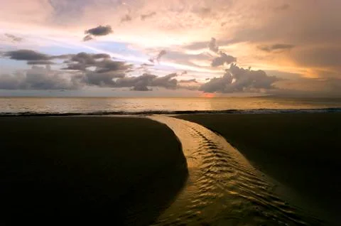 Ocean River Stream Seascape Stock Photos