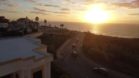 Ocean Road Sunset 스톡 동영상 234419064