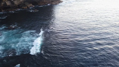 Ocean rock cliff Stock Footage 107347599