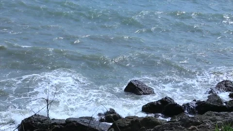 Ocean rock Stock Footage 135211209