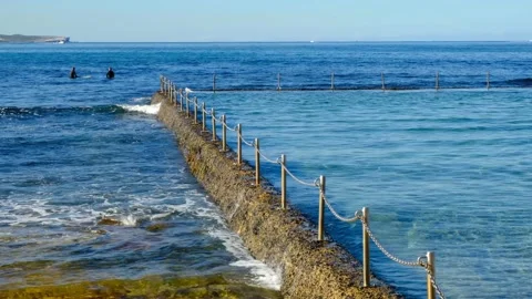 Ocean Rock Pool Cronulla Sydney Stock Footage 248681391