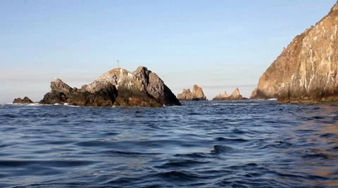 Ocean rocks 1 Stock Footage 7755729