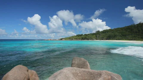 Ocean with rocks Stock Footage 477740