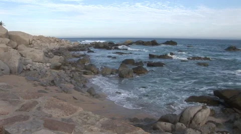 Ocean &amp; Rocks Stock Footage 1013240
